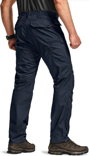 Miniatura 58 de CQR – Pantalones tácticos elásticos tipo cargo para hombre, resistentes al agua, de tela ripstop (antidesgarros), ligeros, ideales para uso diario