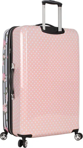 Miniatura 3 de Betsey Johnson Maleta rígida de equipaje de 3 piezas con ruedas giratorias (20 pulgadas, 26 pulgadas, 30 pulgadas) (talla única, puntal flamenco)..