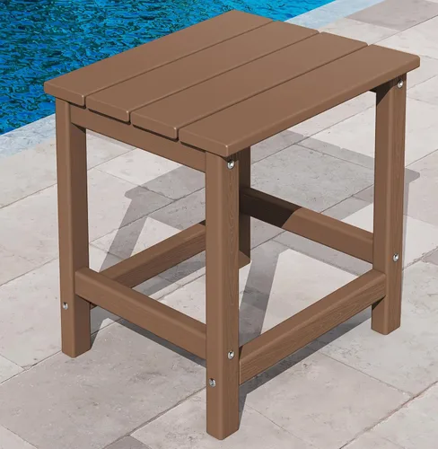 Miniatura 8 de KINGYES Mesa auxiliar doble, mesa auxiliar Adirondack- Aruba