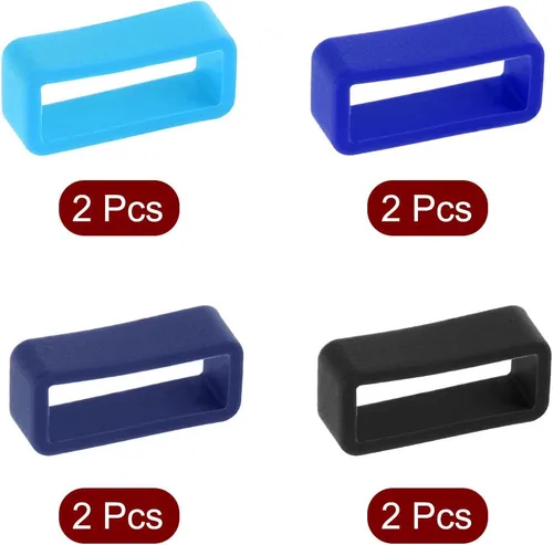 Miniatura 3 de uxcell Bucles para correa de reloj, goma de repuesto de silicona para reloj