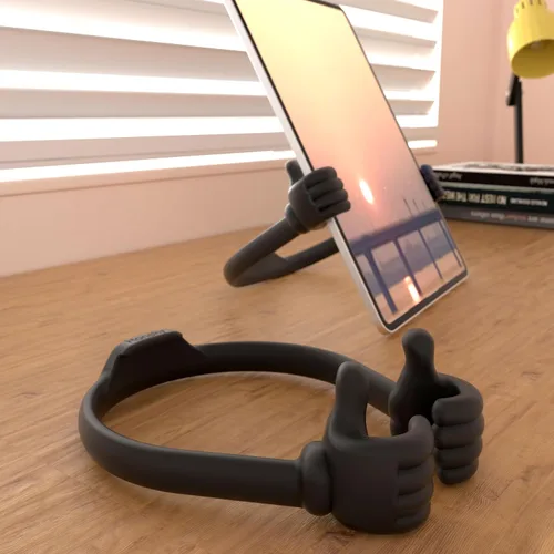 Miniatura 2 de Honsky Soporte para Teléfono Celular Paquete de 2, Soporte Perezoso para Teléfono Thumbs Up, Base Flexible Ajustable Universal para Todos