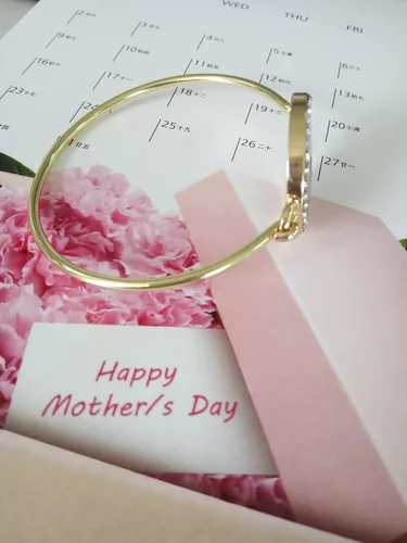 Miniatura 4 de MANZHEN Pulsera de cristal con diseño de estrella de David de abulón con dije judío