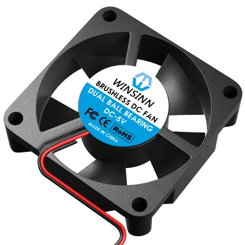 Miniatura 4 de WINSINN Ventilador de 1.378 in, 5 V, rodamiento de bolas dual, sin escobillas, 3510, 1.378 x 0.394 in, alta velocidad (paquete de 5 unidades)