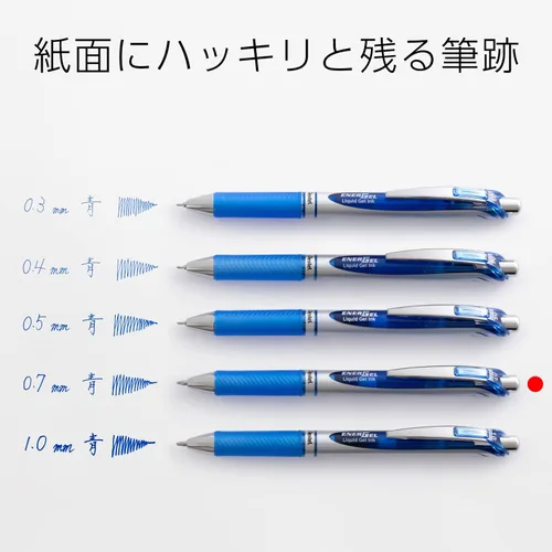 Miniatura 6 de Pentel BL77-C - Bolígrafo de tinta EnerGel, azul, 10