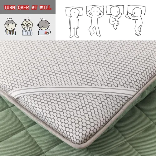 Miniatura 8 de KKCD Shikibuton - Colchón de futón japonés de felpa, cálido y suave, colchón enrollable para tatami, tapete portátil para dormir con fibra de Verde