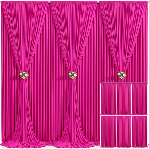 Miniatura 85 de Cortina de fondo beige de 10x10 para bodas y fiestas, cortina de fondo beige sin arrugas para fotos, cortinas de fondo para decoración de baby Gris