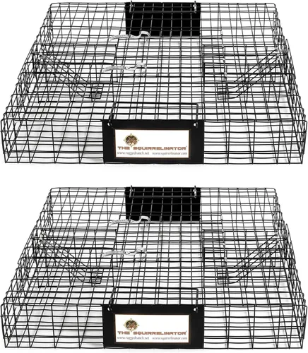 Miniatura 18 de Rugged Ranch Ratinator, trampa multi-captura para ratas, jaula humanitaria para interiores o exteriores, control de roedores para hogares, graneros