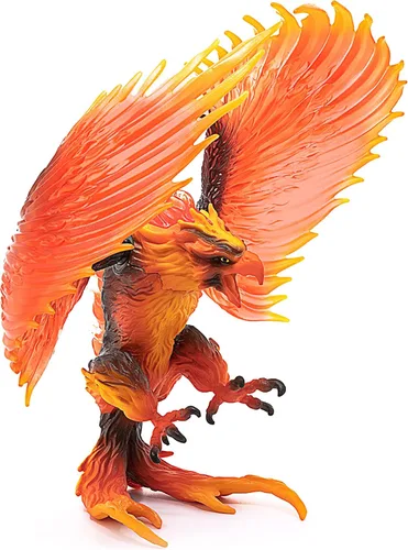 Miniatura 6 de Schleich Eldrador Creatures - Figura de acción de 17,8 cm de águila de fuego - Figura de grifo de lava con alas móviles para niños y niñas - Figuras