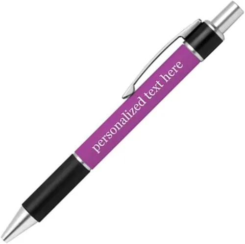 Miniatura 34 de Bolígrafo personalizado – Nombre o mensaje personalizado – Colores o impresiones – Regalo de papelería, suministros para la escuela de negocios