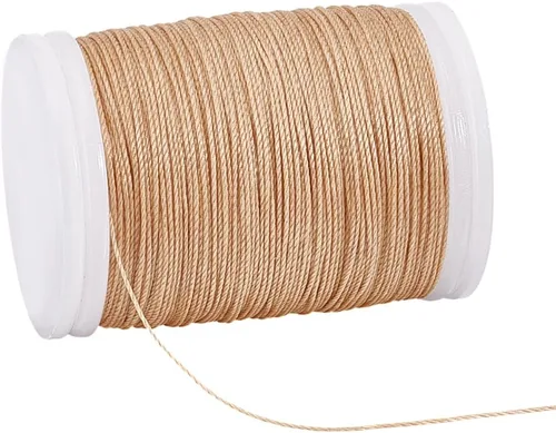 Miniatura 9 de PH PandaHall Cordón encerado de 0.020 in, cuerda encerada de 131 yardas, hilo de poliéster, cuerda de cera para pulseras, collares, joyas