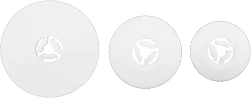CXMTECH Cubierta de bobina de repuesto para máquina de coser, 3 piezas, 40/30/0.984 in, soporte roscado de plástico blanco