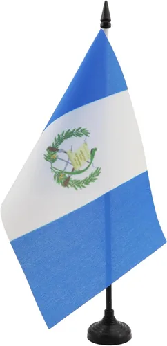Miniatura 54 de Bandera de mesa de Anguila de 4 x 6 pulgadas, bandera de escritorio británica de Anguila, 5.9 x 3.9 in, palo y base de plástico negro AZ FLAG