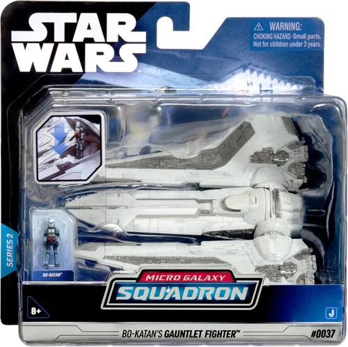 Miniatura 2 de Star Wars Micro Galaxy Squadron Bo-Katan Kryze's Gauntlet Starfighter - Vehículo de clase Starfighter de 5 pulgadas con accesorio de micro figura