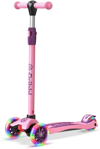 Miniatura 14 de Dribbl - Patineta de 3 ruedas para niños - Tecnología de inclinación para dirigir, manillar de altura ajustable, plataforma antideslizante ancha
