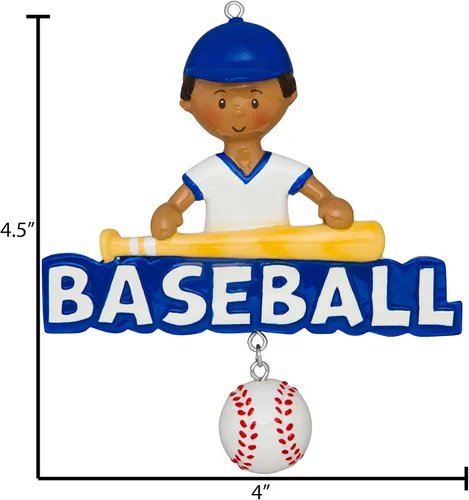 Miniatura 4 de Adorno de béisbol personalizado 2025 – Adornos de béisbol con letras para árbol de Navidad, decoraciones de fiesta de béisbol, regalos de béisbol