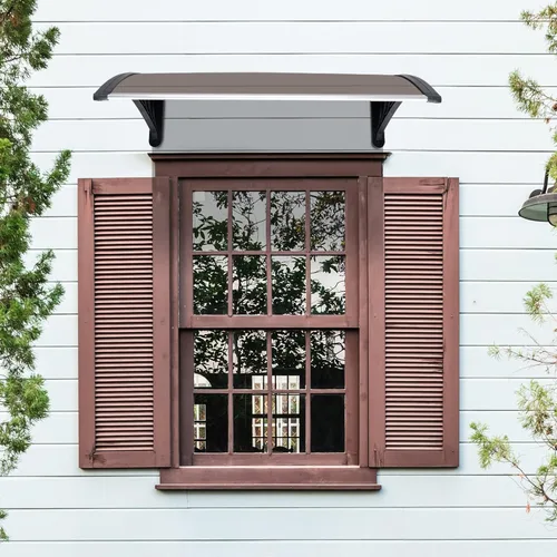 Miniatura 7 de Toldos de puerta al aire libre, toldo de ventana, toldo de puerta delantera de policarbonato moderno, para protección UV, lluvia y nieve, porches