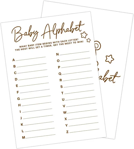 Miniatura 11 de 30 PCS Tarjetas de Predicciones y Consejos de Bebé Oso, Juego de Baby Shower para Niño Niña, Neutral de Género Fiesta de Revelación de Género