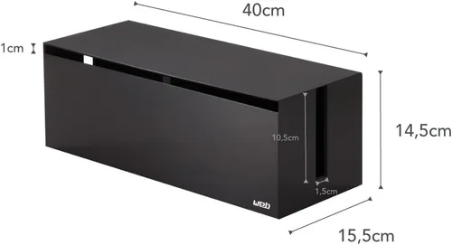 Miniatura 8 de YAMAZAKI Home Cable Box-Outlet Cable Organizador de almacenamiento, protector de cubierta