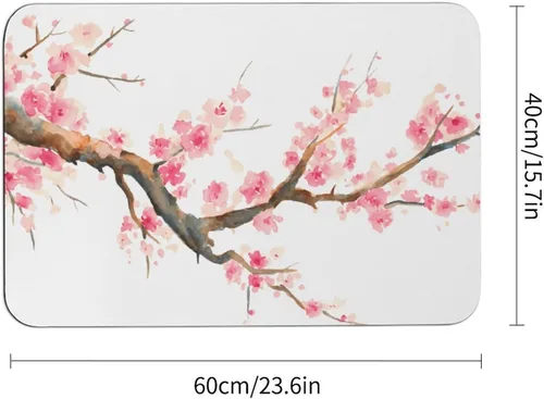 Miniatura 3 de Tapete de barro de diatomea de alta calidad, suave, súper absorbente con parte inferior antideslizante para baño, tocador, habitación de invitados