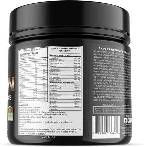 Miniatura 2 de Isolean - Proteína de suero en polvo, vainilla, chocolate, fresa, galletas y crema, caramelo salado, menta y chocolate, mantequilla de maní