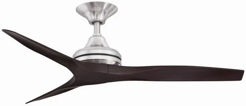 Miniatura 23 de Fanimation Spitfire - Ventilador de techo de 3 aspas, 12 pulgadas de alto y 48 pulgadas de ancho, acabado negro, color hoja de madera de whisky
