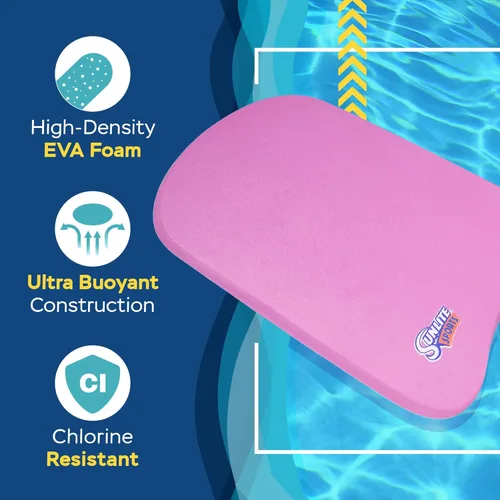 Miniatura 3 de Sunlite Sports Tabla de Patadas para Natación - Talla Única para Todos - Una Gran Ayuda de Entrenamiento para Niños y Adultos 8) Rosa estándar