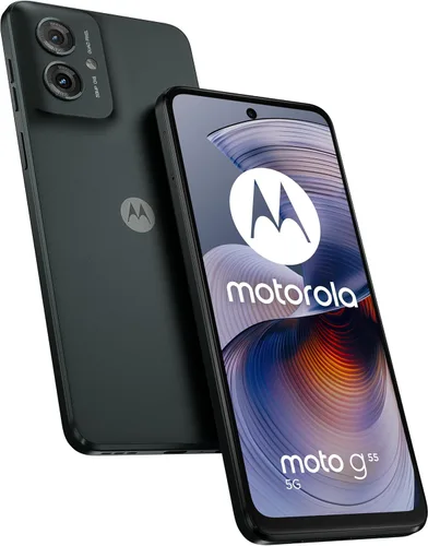 Motorola Moto G55 Dual-SIM 256GB ROM + 8GB RAM (solo GSM | Sin CDMA) Smartphone 5G desbloqueado de fábrica (gris bosque) - Versión internacional