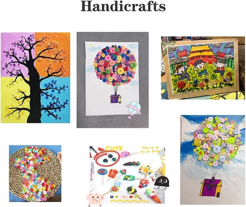 Miniatura 4 de Acerca de 660 botones de resina de varias especificaciones, botones hechos a mano, botones artesanales de costura, botones decorativos pintados a