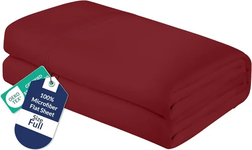 Miniatura 43 de Royale Linens Sábana Plana King – Sábanas Planas de Microfibra Cepillada Ultra Suave 1800 Solamente – Sin Arrugas y Resistente a las Manchas – Gris