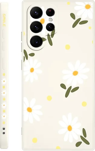 Miniatura 13 de LEECG para Samsung Galaxy S22 Plus, funda de silicona suave con diseños de flores de moda, protector contra caídas y antihuellas para Samsung S22