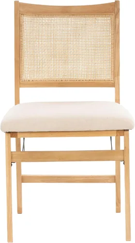 Miniatura 8 de Powell Kasi Silla Lateral de Comedor Plegable de Caña de Ratán Beige, Natural