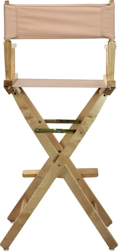 Miniatura 5 de Casual Home - Silla de director de 30.0 in, marco natural, con lona bronceada, altura de barra