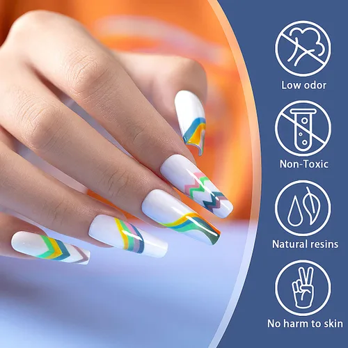 Miniatura 2 de RARJSM Juego de esmaltes de uñas de gel que cambian de color de temperatura, 12 colores que cambian el estado de ánimo, rosa, naranja, rojo, azul