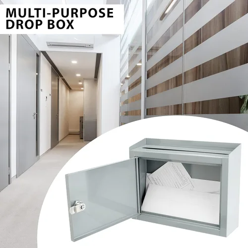 Miniatura 5 de Barska Caja de montaje en pared multiusos para sugerencias de correo con cerradura de llave para el aula de oficina en casa