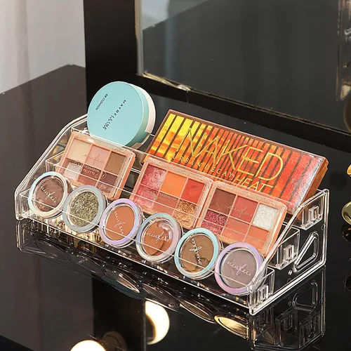 Miniatura 5 de JessLab Organizador de esmalte de uñas, 3 niveles de acrílico transparente para lentes de sol y aceite esencial, organizador de maquillaje