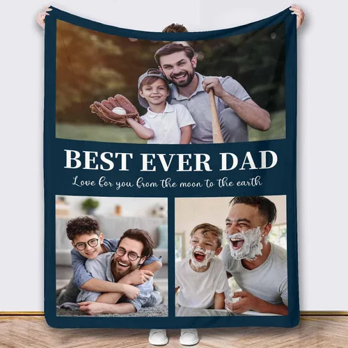 Miniatura 32 de Mantas de fotos, 5 fotos, mantas y mantas personalizadas, manta de fotos personalizada, regalos para familiares, amigos, hombres, mujeres y niños