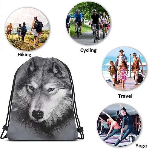 Miniatura 7 de Beabes Bolsas de cordón de arte abstracto Bolsa de mochila Bolsa de gimnasio Bolsa de cordón, Multi-a197, Mochilas de viaje