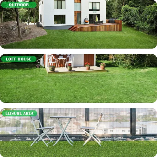 Miniatura 7 de ZGR HOME&GARDEN césped artificial de primera calidad, césped realista, césped sintético, césped grueso para mascotas, para interiores y exteriores