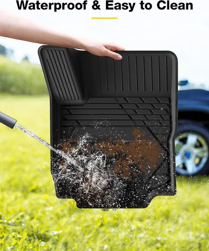 Miniatura 6 de 3W Alfombrillas de piso para Chevy Equinox 2018-2023 2024/Alfombrillas de piso GMC Terrain, TPE para todo clima con ajuste personalizado