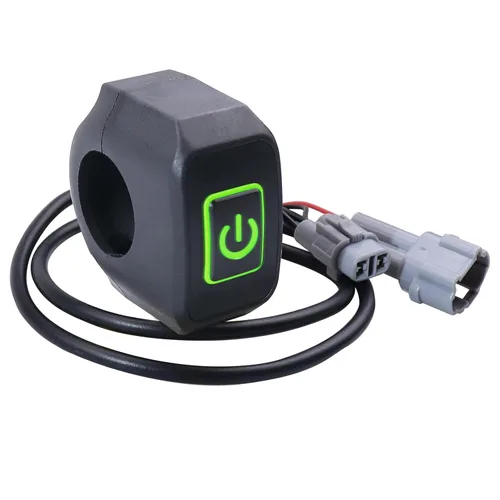 Miniatura 10 de Interruptor de manillar de motocicleta impermeable de 7/8 ″ con luz indicadora, interruptor de botón de 3, luz antiniebla ON/OFF