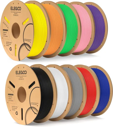 Miniatura 48 de ELEGOO Filamento PLA 1.75mm Azul Oscuro & Rojo 2KG, Filamento para Impresora 3D con Precisión Dimensional +/- 0.02mm, Paquete de 2 Carretes de 1kg