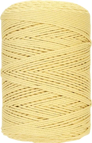 Miniatura 6 de Cuerda de macramé 4 mm x 328 yardas Natural Cuerda de algodón para macramé Cuerda de macramé colorida Cordón de algodón suave Suministros de macramé