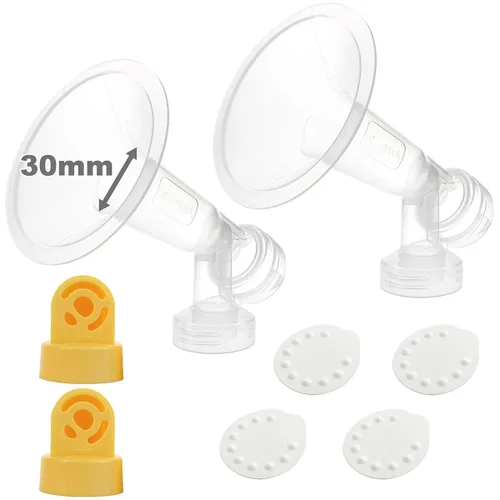 Miniatura 12 de Nenesupply Piezas de bomba con bridas de 0.827 in compatibles con extractor de leche Medela Incluye brida de válvula de protección mamaria membrana