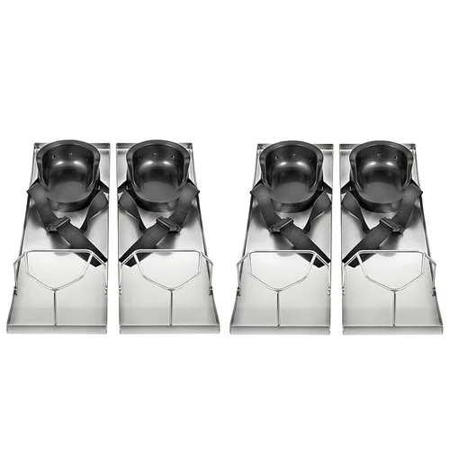 Miniatura 9 de VEVOR Tableros para Rodillas de Concreto 28'' x 8'' Tableros de Rodillas Deslizantes, Tablero de Rodilleras de Acero Inoxidable Deslizadores