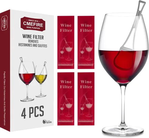 Filtro de varitas de vino, elimina sulfitos e histaminas: puede reducir y aliviar las alergias y sensibilidades al vino, purificador para restaurar