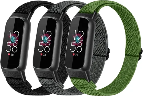 Miniatura 9 de TumpCez Bandas elásticas de nailon compatibles con correas Fitbit Luxe para mujeres y hombres, elásticas, ajustables, transpirables, cómodas