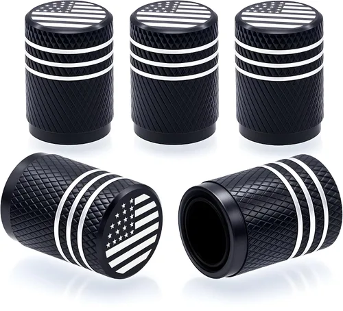 Miniatura 38 de 4 piezas tapones de válvula de neumático en forma de dados, cubiertas universales de válvula de neumático a prueba de polvo con núcleo de cobre