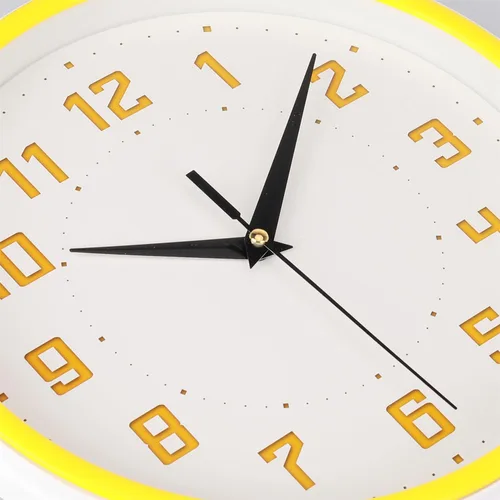 Miniatura 2 de Topkey Reloj de pared redondo silencioso para cocina, estilo moderno, sin tictac, decorativo, para dormitorio, oficina, estudio, cocina, reloj