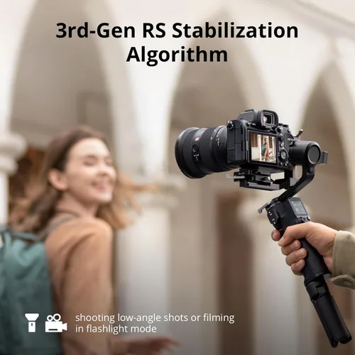 Miniatura 4 de DJI RS 3 Mini, estabilizador de cardán de 3 ejes para cámaras Canon/Sony/Panasonic/Nikon/Fujifilm, carga útil probada de 2 kg (4.4 lbs)