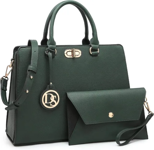 Miniatura 17 de Dasein Bolsos de Mano para Mujeres Carteras Bolsos de Trabajo para Damas Cartera Satchel Tote con Asa Superior Bolsos de Hombro con Clutch a Juego